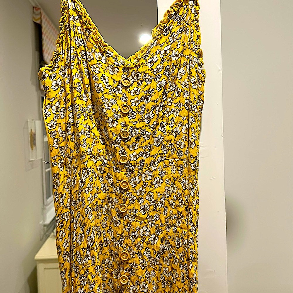 shein Yellow Floral dress